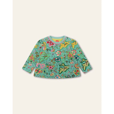 Oilily Hikky Sweater- maat104/4yr Creme de Menthe
