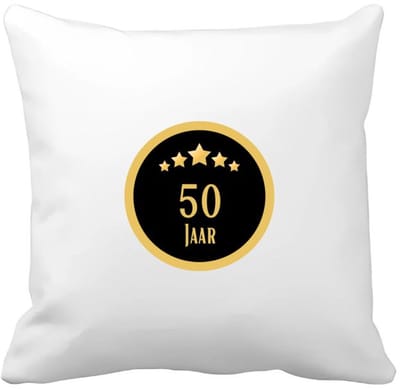 Akyol - 50 jaar Kussen hoes - Hoera 50 jaar - iemand die 50 jaar is geworden of 50 jaar lang een relatie hebben of getrouwd zijn - verjaardagscadeau - verjaardag - cadeau - kado - geschenk - gift - relatie - trouwdag - jubileum - 40 bij 40 cm