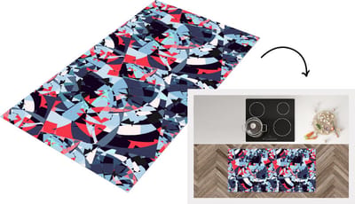 Keukenloper - Loper keuken - Patroon - Abstract - Versiering - 120x60 cm - Keukenloper vinyl