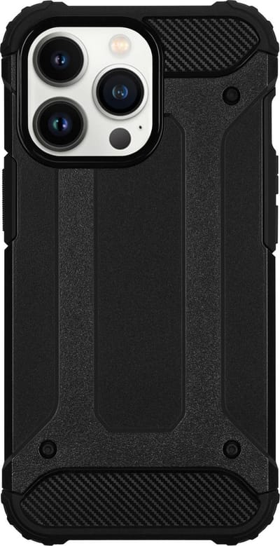 BMAX Classic Armor Phone Case hoesje geschikt voor iPhone 13 Pro - Telefoonaccessoires - Telefoonhoesjes - Telefonie & Accessoires - Hard Cover - Beschermhoesje - Telefoonhoesje - Hard case - Telefoonbescherming - Zwart