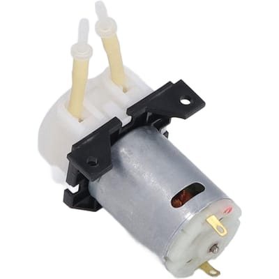 DC Peristaltische Pomp Mini Doseer Zelfaanzuigende Pompen voor Biochemische Analyse Aquarium 12V black