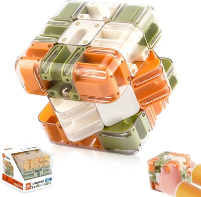 3D Labyrint Puzzel - Bal Kubus - Logisch Denken - Complexe Uitdaging - 7x7 cm - A