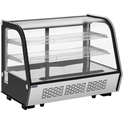 Koelvitrine - 160 L - Royal Catering - 3 niveaus - roestvrij staal RCCC-160ST