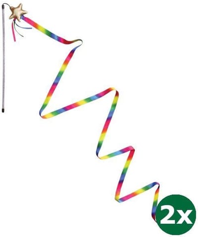 Kong teaser kattenhengel stellar 2x 46,5x9,5x3 cm