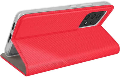 Jaym, Hoesje geschikt voor Samsung Galaxy A53 5G - Magnetisch Folio met Standaard, Rood