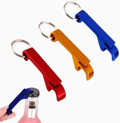 Set van 3 Kleurige Mini Flessenopeners voor Feestjes, Perfect voor Bier en Drankjes
