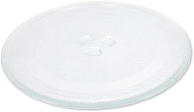 Glazen draaiplateau ø 24,5 cm geschikt voor magnetron / oven | Past op veel merken dankzij universele maatvoering | Aandrijving met 3 nokken (meet nauwkeurig deze maat) | Multaparts® huismerk