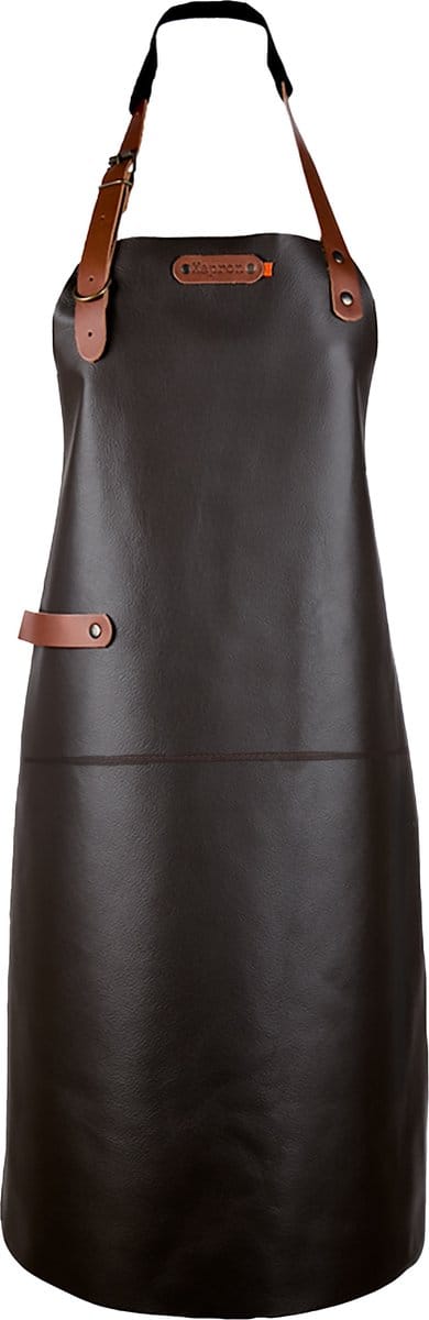 Xapron - Dallas Schort met Nekband Leer Bruin - Leer - Bruin