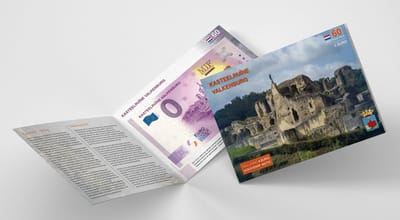 0 Euro biljet Nederland 2022 - Kasteelruïne Valkenburg LIMITED EDITION