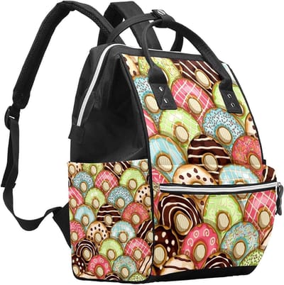 Luiertas Rugzak - Babytas Mummie Tas - Babyverzorging Reizen - Grote Capaciteit - 10.6x7.8x14 inches - Meerkleurig