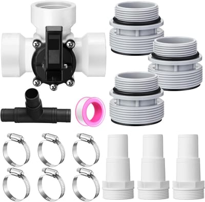 15stuks - bypass zwembad - bypass kit voor warmtepomp - bypass kit - bypass kit zwembad - bypass kit voor warmtepomp - bypass kit voor zwembadverwarming - zwembadadapter zwembad accessoires -van 1,5 inch - filterpomp - set zwembad 32mm/38mm