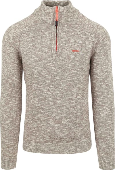 NZA - Katoenen trui met rits - Misty Army