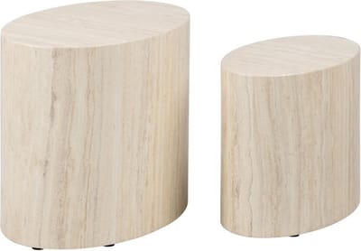 Salontafel Set van 2 Finn Beige MDF - Giga Living