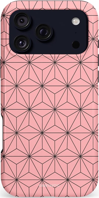 Casetastic hoesje geschikt voor Apple iPhone 17 Pro Max - MagSafe - Dubbellaagse bescherming - Roze Zwarte Fashion Paris Patroon - Fashion Case - Lichtroze