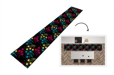 Keukenloper - Loper keuken - Vuurwerk - Patroon - Oud en Nieuw - 300x50 cm - Keukenloper vinyl