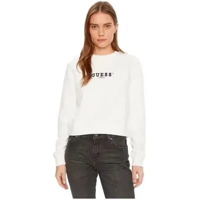 Guess Jeans Gj Crop Cn 3d Emb Sweatshirt Wit XS Vrouw