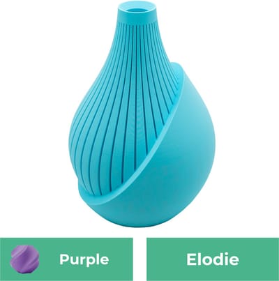 Elodie moderne vaas – Decoratieve vaas - Paars - 3d geprinte vaas – geschikt voor droogbloemen - 20CM