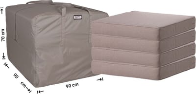 Raffles Covers Tuinkussenhoes / Kussentas - 90 x 90 H: 70 cm - RSB909070 - Waterafstotend - Ademend - UV-bestendig - Opberghoes tuinkussens