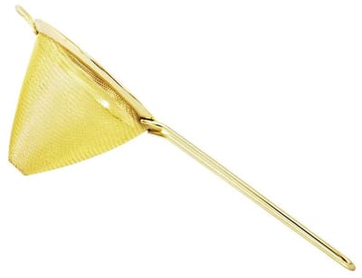 Dailygoods- Cocktailzeef roestvrij staal - Fijn gaas filter - Conische vergiet - Bar accessoires - Voor thee/sap/koffie - Duurzaam en veilig - Zeef