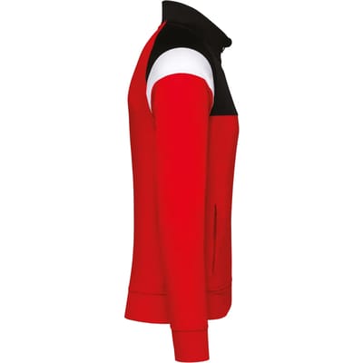 PROACT® Kinder trainingsjasje met rits PA391 - Sporty Red / Black - 10/12 years (10/12 ans)
