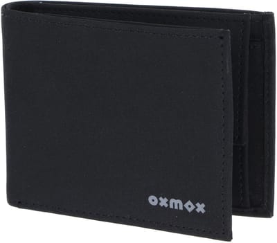 oxmox portemonnee New Cryptan RFID Protect Pocketbörse Pure 2.0 Print Grey Black zwart