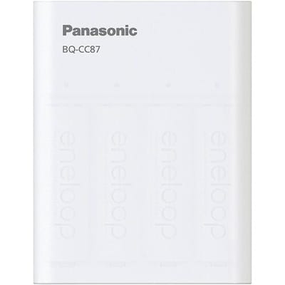 Panasonic BQ-CC87 +4x eneloop AA Batterijlader NiMH AAA (potlood), AA (penlite)