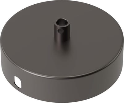 Calex plafondkap 1 snoer Ø100 mm - parel zwart mat rond