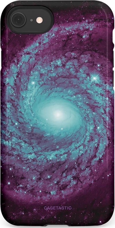 Casetastic Hoesje Geschikt voor Apple iPhone 7/8/SE - Stijlvolle Beschermende Duo-layer Case - Nebula zonnestelsel