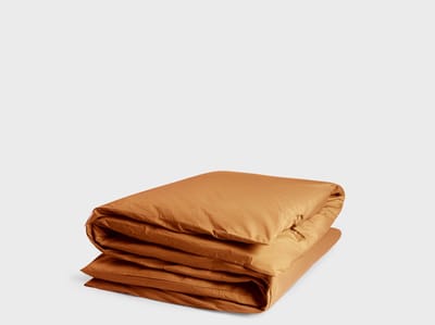 Yumeko dekbedovertrek percal katoen okergeel 140x200 (zonder slopen) - Bio, eco & fairtrade