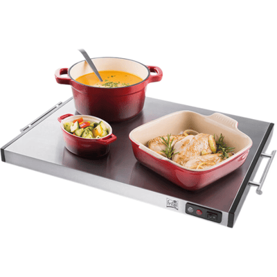 FRITEL Warmhoudplaat WT 3498 XXL - Voedselverwarmer / Warmhoudplaat - 54x41 cm - 1400W - Snoerloos