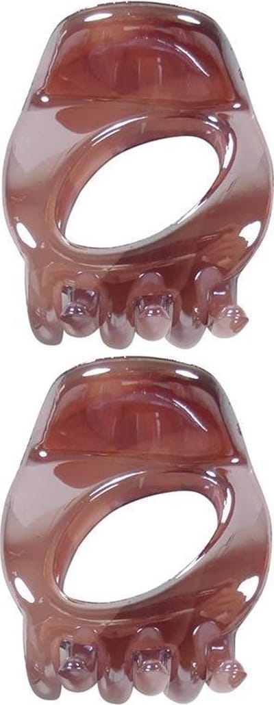 Haarsoires Haarspeld Haarklemmen 4cm – Marmer Parelmoer – Roze – Set van 2 - Haarclip Klem - Hair Claw - voor Opsteken Haar - Hair Clip - Decoratieve Haaraccessoire