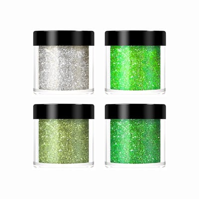 Guardian Beauty Nagel Glitters - 4 stuks - Fijn Poeder - Holografische Glitter - Voor DIY Knutselwerkjes
