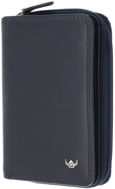 Golden Head Leren portemonnee Polo RFID Protect RV-Börse 3317 Marineblau donkerblauw