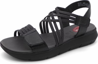 Jana Dames Sandaal - 28766-001 Zwart - Wijdte H - Maat 37