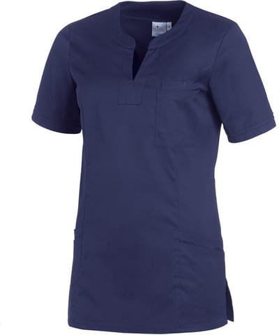 Leiber Damesjasje met doorhalmodel, mit, halflange mouwen, 08/2557/04, marineblauw