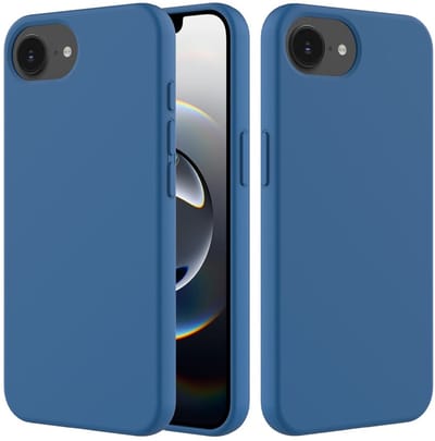 Coverup Hoesje - Geschikt voor iPhone 16e / 17e Hoesje - Coverup Liquid Colour Back Cover - Metallic Blue