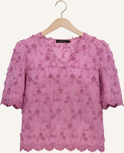 Ydence Top Florence Tops & T-shirts Dames - Shirt - Lila - Maat XS