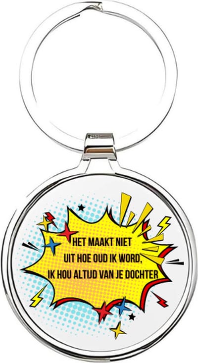 Akyol - Ik hou altijd van je dochter Sleutelhanger - dochter - De liefste dochter - Dochter sleutelhanger - kind sleutelhanger - Sleutelhanger dochter - Familie sleutelhanger - cadeautje - Dochter cadeau - girl - de liefste dochter - 4 x 7,5 CM