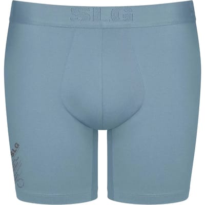 Sloggi Men SLG Base Soft Short - heren boxershort korte pijp (2-pack) - licht- en middenblauw