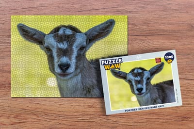 Puzzel Geit - Lam - Portret - Legpuzzel - Puzzel 1000 stukjes volwassenen