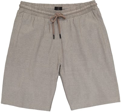 JP 1880 - Heren - bermuda TwoTone piqué elastische tailleband Relaxed Fit - Kakibruin - Maat 6XL