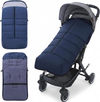 Voetenzak Kinderwagen - Warme Slaapzak - Winter Wandelingen - Waterdicht & Afneembaar - 45x90 cm - Donkerblauw