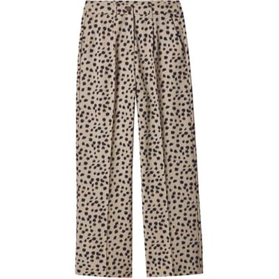 ESMARA Dames broek - Wide leg (Luipaard print, 36)