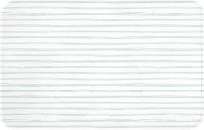 WC mat 80x50 cm - Antislip - Groen - Strepen - Patroon - Toiletmat - Vloermat - Douchemat - Toilet tapijt - Toiletmatten
