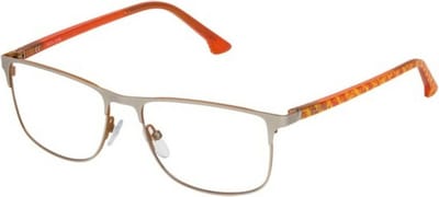 Men'Spectacle frame Police VPL396530S34 Orange (ø 53 mm)
