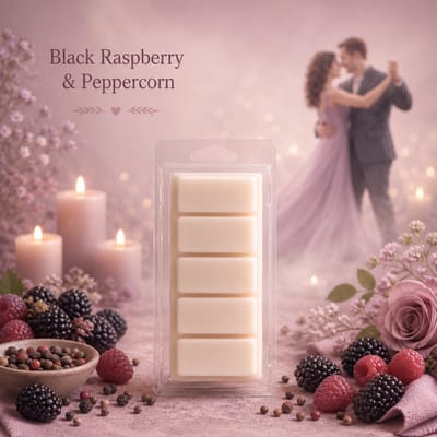 Waxmelts Black Raspberry Peppercorn - Snapbar - 55 gram - Sojawas - Herfst - Handmade - Dierproefvrij - Vegan - Huisparfum - Voor in geurbrander - Waxbrander - Geur in huis - Wax melt - Geurkaars - Parfum