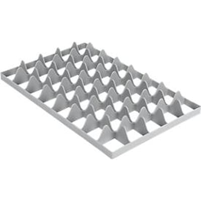 Vakindeling FW 1193-1 onder, PE-HD, grijs