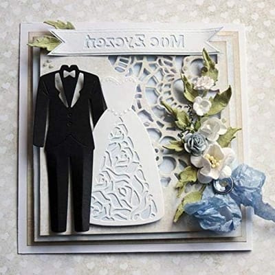 2Pcs Snijden Dies Welkom Bij Onze Bruiloft Trouwjurk En Pak Bruid Bruidegom Bruiloft Uitnodiging Nieuwe Metalen Snijden Dies Voor Kaarten Maken En Scrapbooking Handgemaakte Craft Stencil