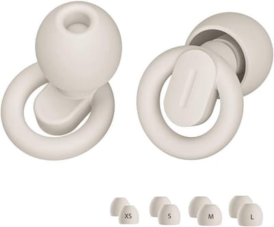 Herbruikbare siliconen oordopjes voor slaap en reizen - 33 dB ruisonderdrukking, 4 maten (XS, S, M, L)