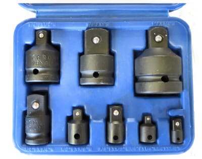 Doppenset adapterset, kracht 1/2", 8-dlg.